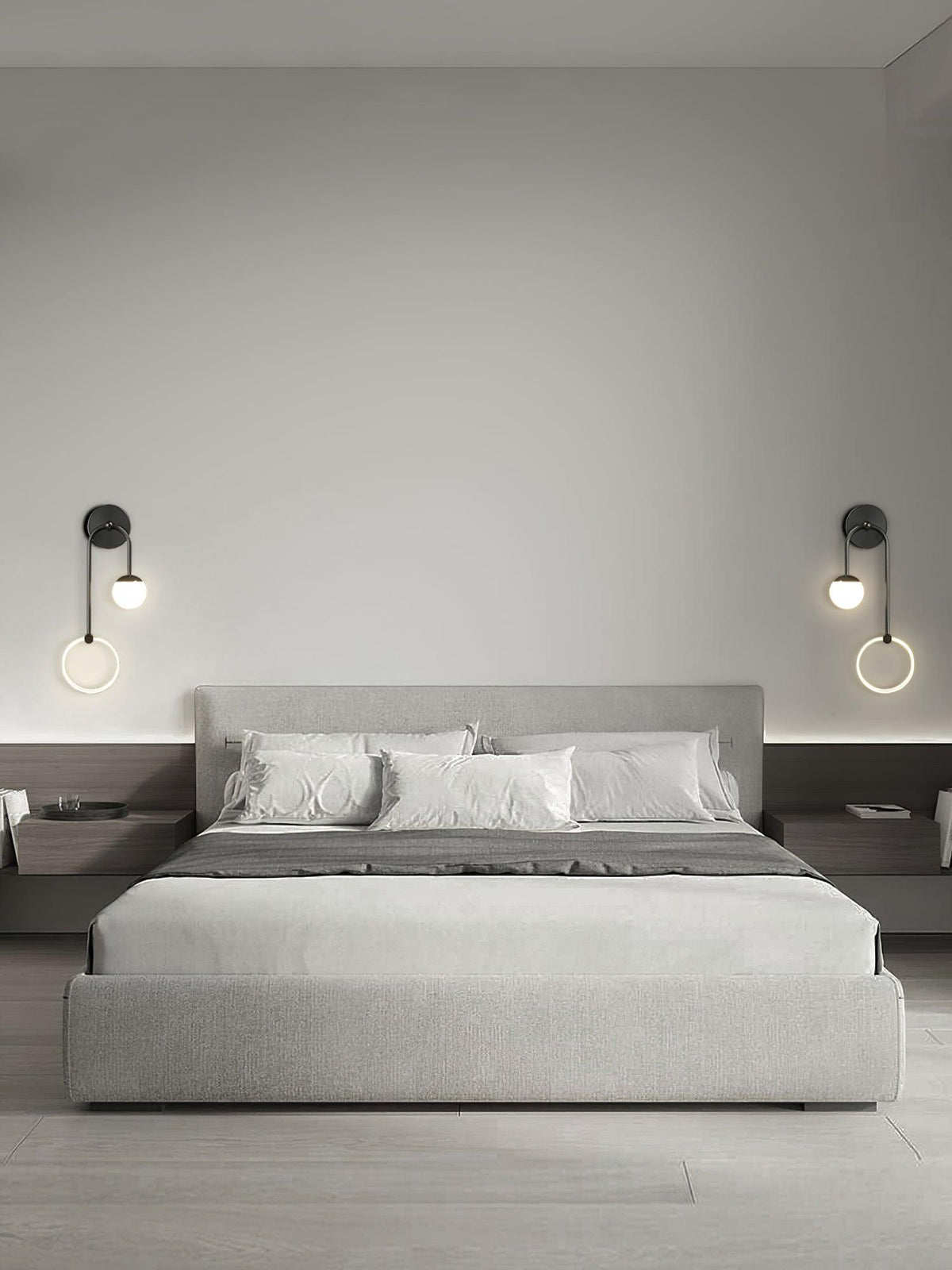 Aplique de parede Warren moderno e minimalista em latão com LED