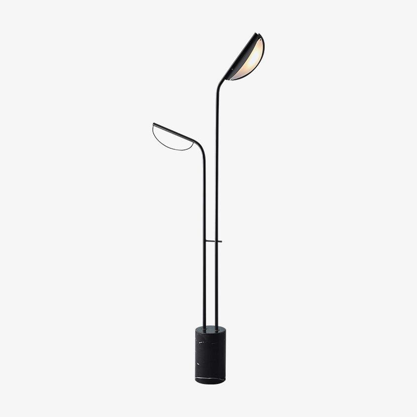Candeeiro de pé Selarielle minimalista em mármore