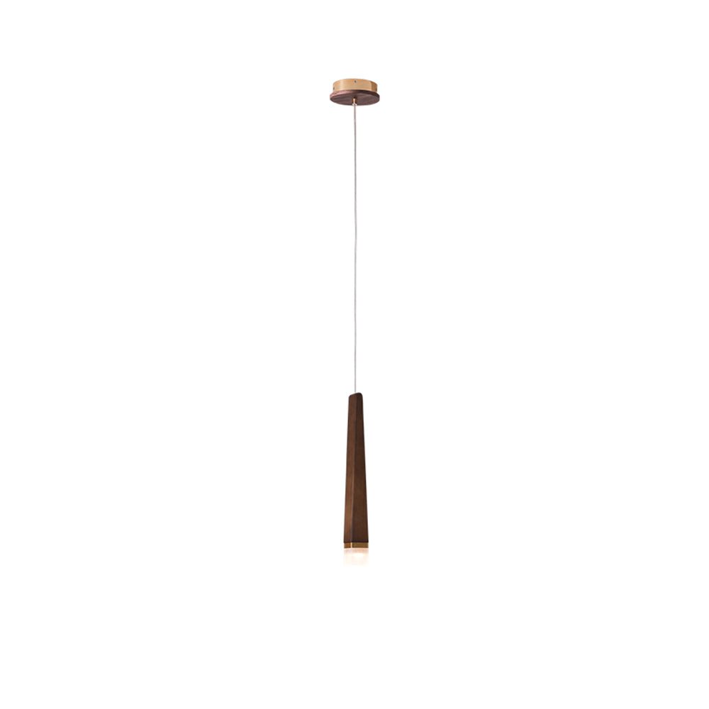 Sylielle ljuskrona i trä med vedpinneinspirerad design