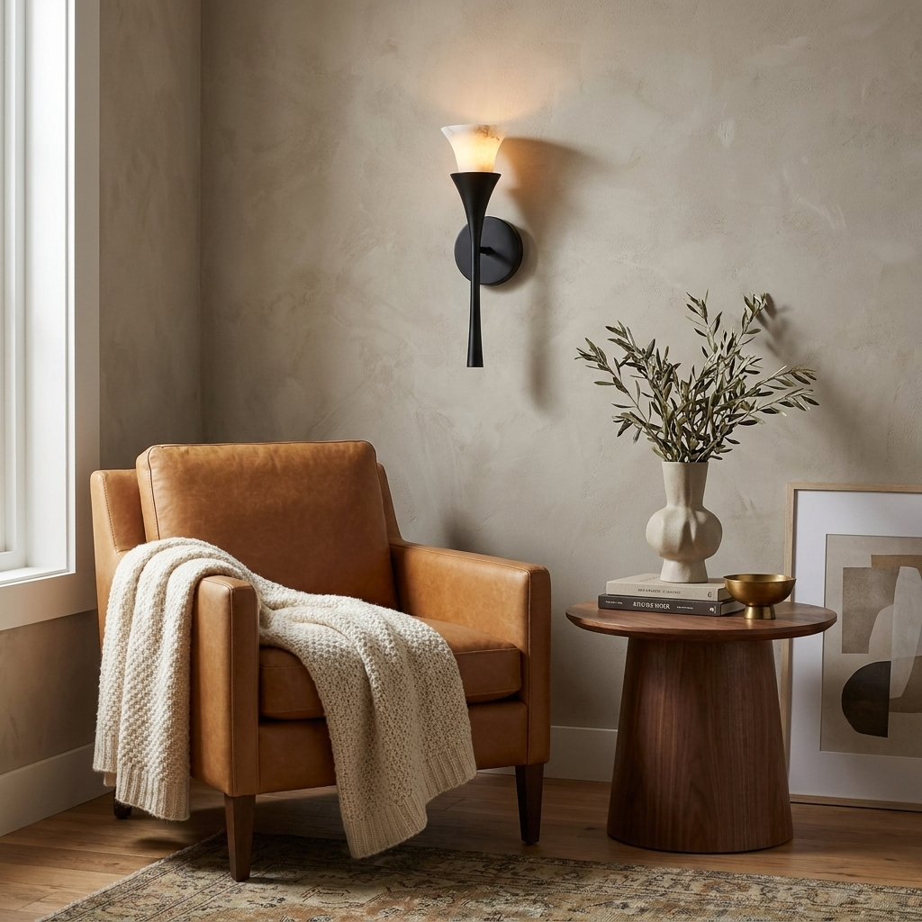 Kestleigh Alabaster Wall Sconce