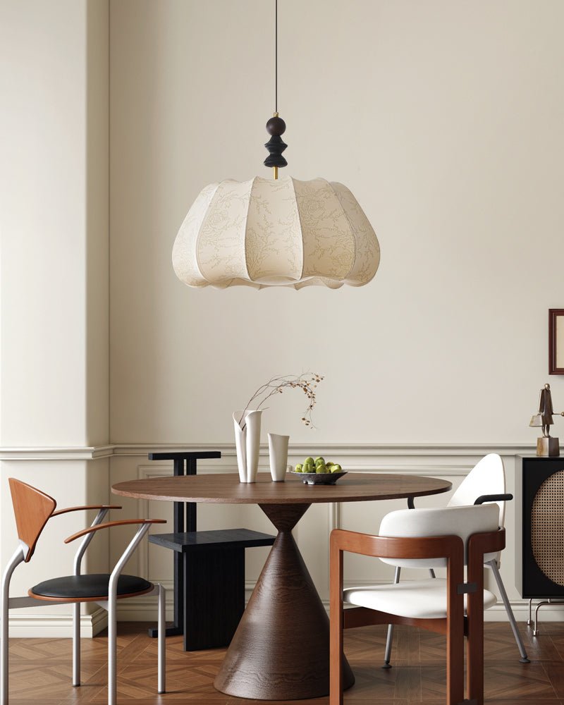 Asolira elegant vintage-pendellampe i træ