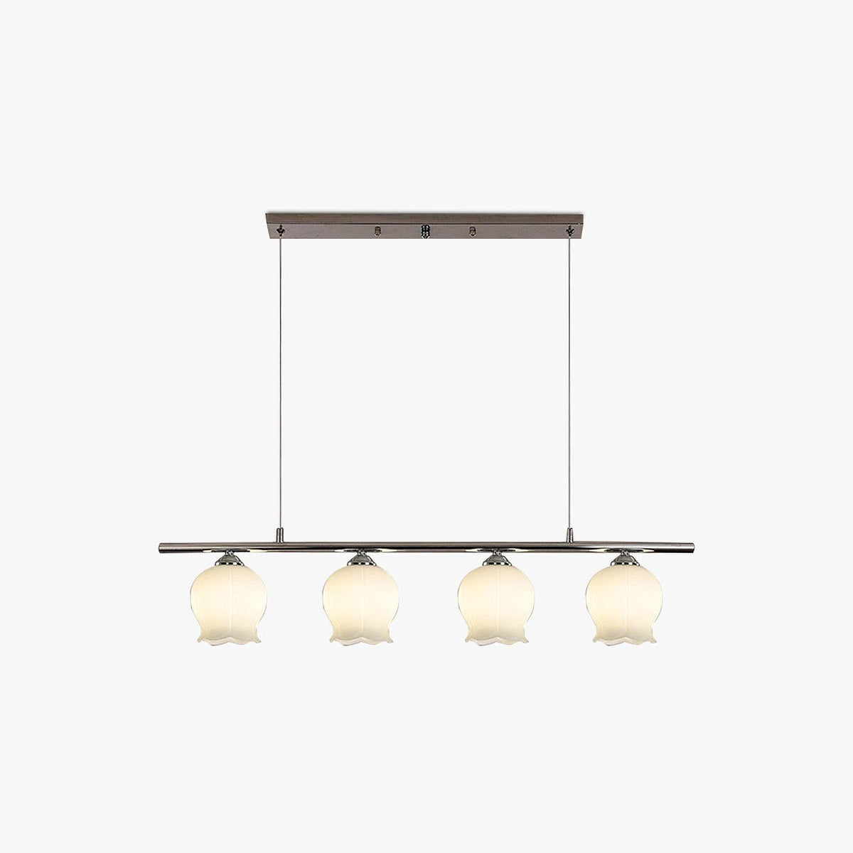 Candeeiro de suspensão Evenara moderno minimalista floral em vidro