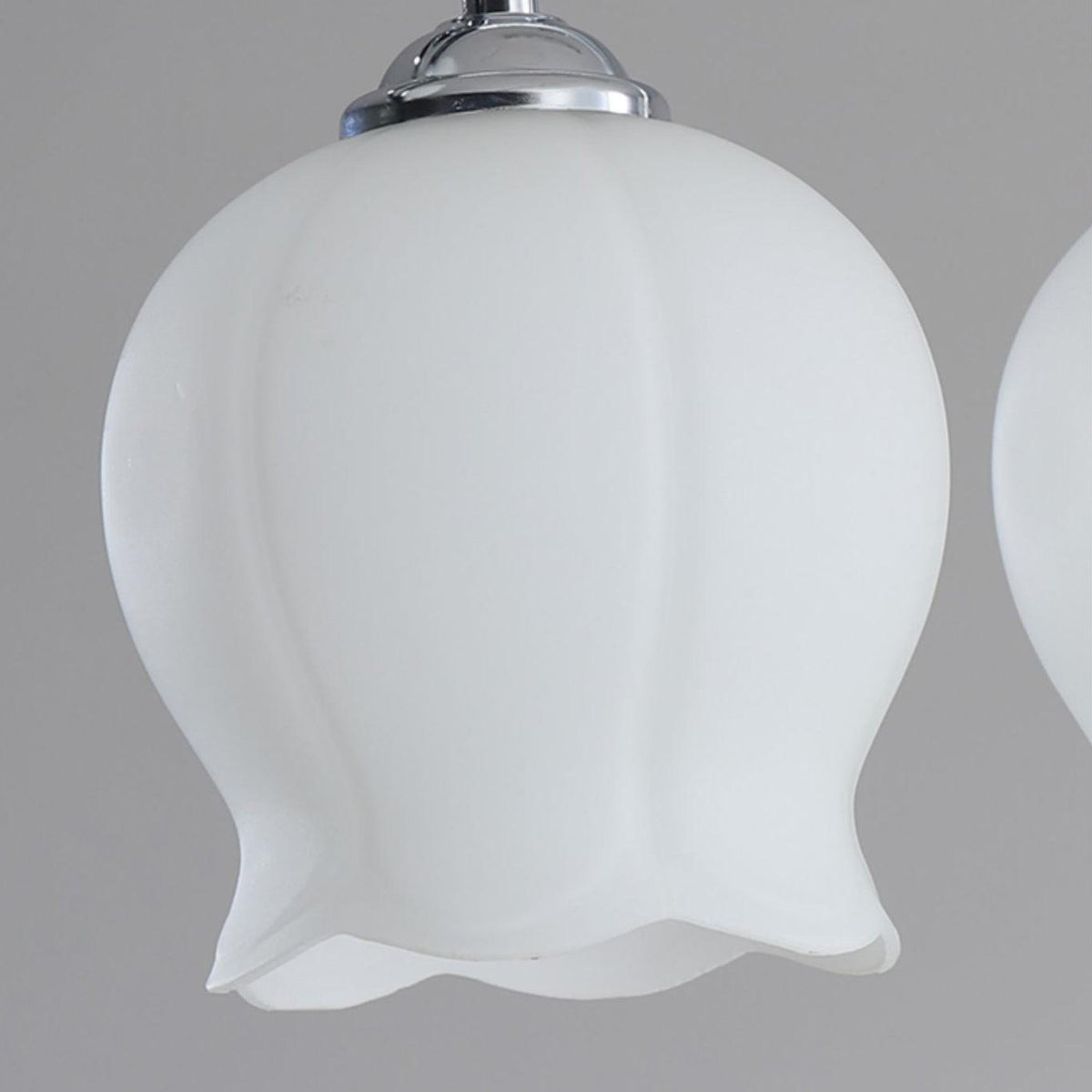 Candeeiro de suspensão Evenara moderno minimalista floral em vidro
