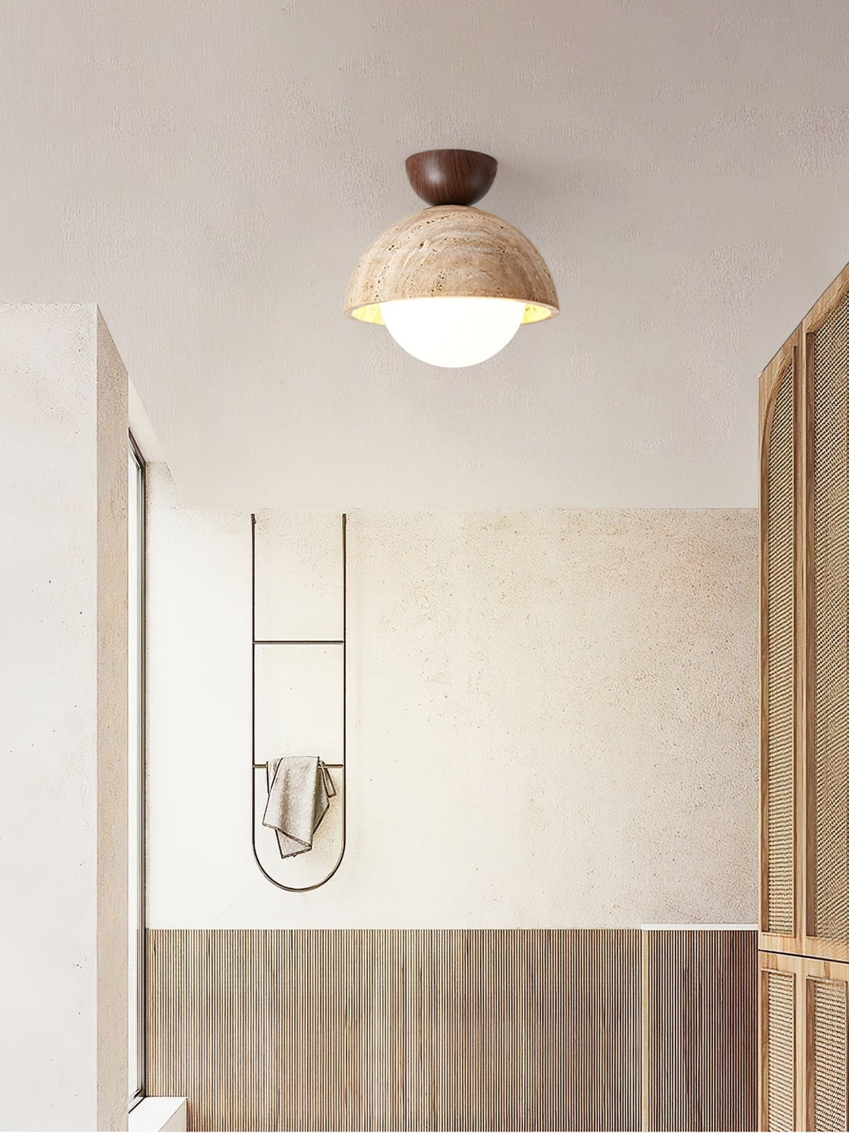 Serireon Travertine Ceiling Light