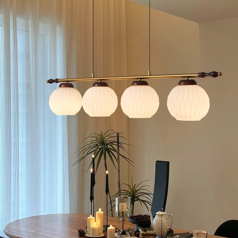 Huna vintage-pendellampe i glas