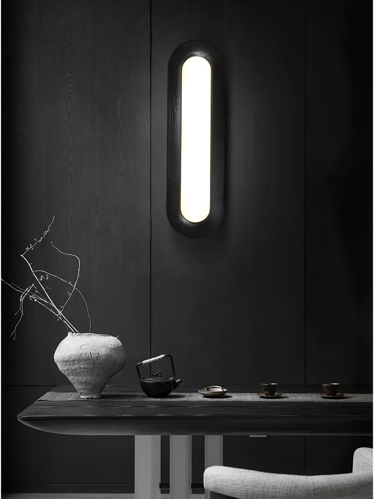 Zatalel moderne minimalistisk loftlampe med flydende sky i træ