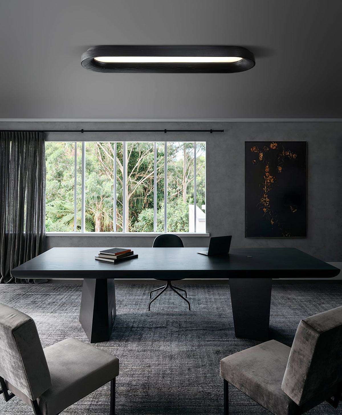 Zatalel moderne minimalistisk loftlampe med flydende sky i træ