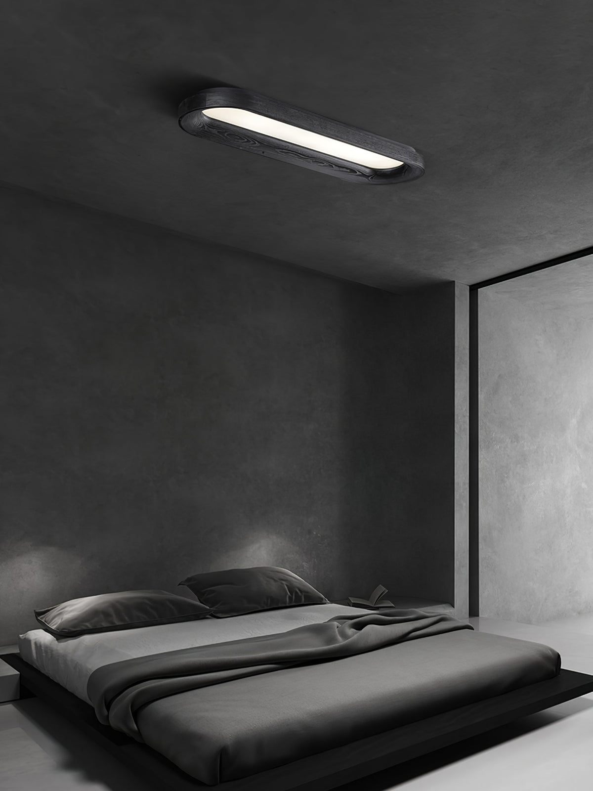 Zatalel moderne minimalistisk loftlampe med flydende sky i træ
