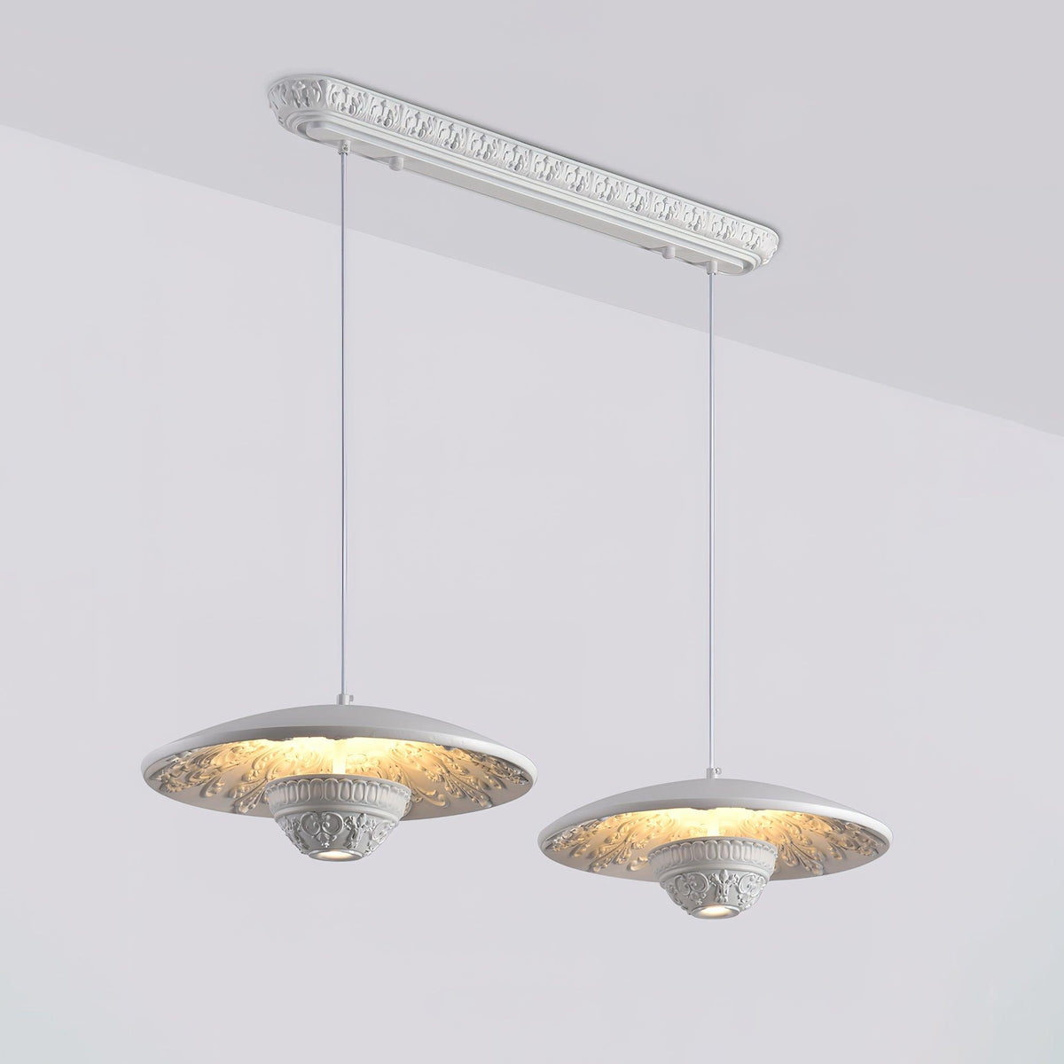 Jhel kunstnerisk flyvende tallerken-resinlampe