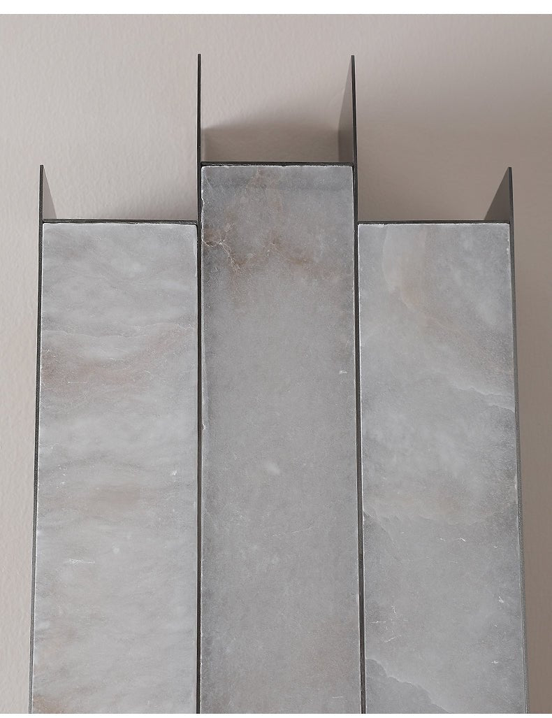 Finto moderne panelvæglampe i alabast