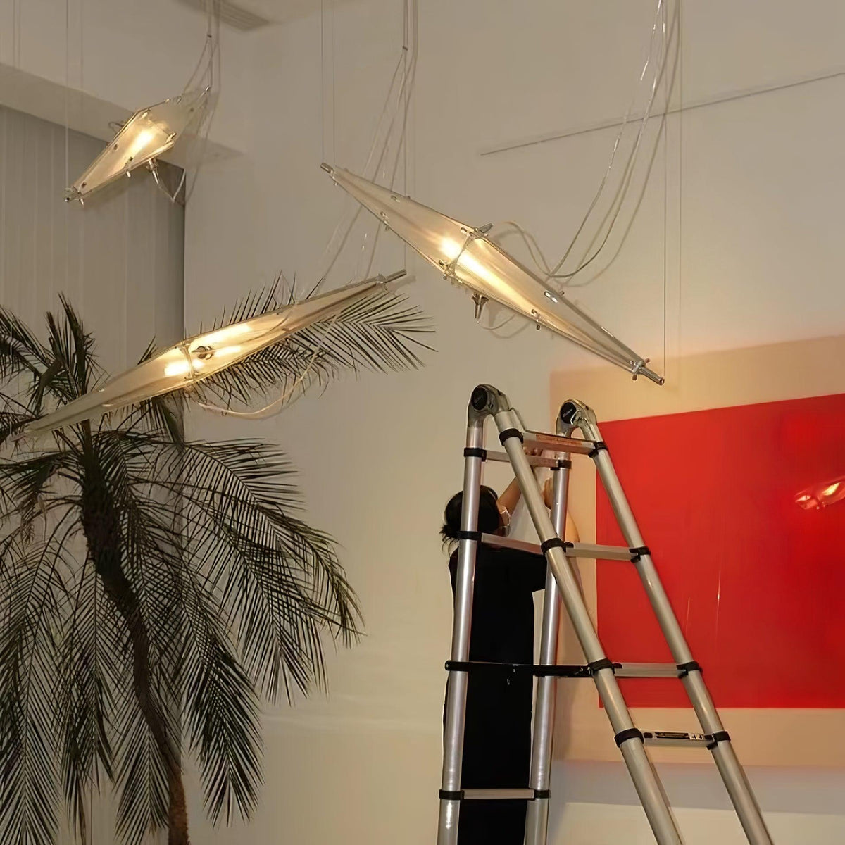 Adan moderne minimalistisk kunstnerisk pendellampe