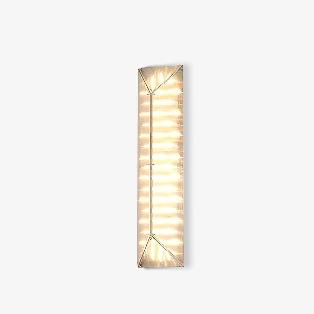 Moderne væglampe i glas med prismedesign