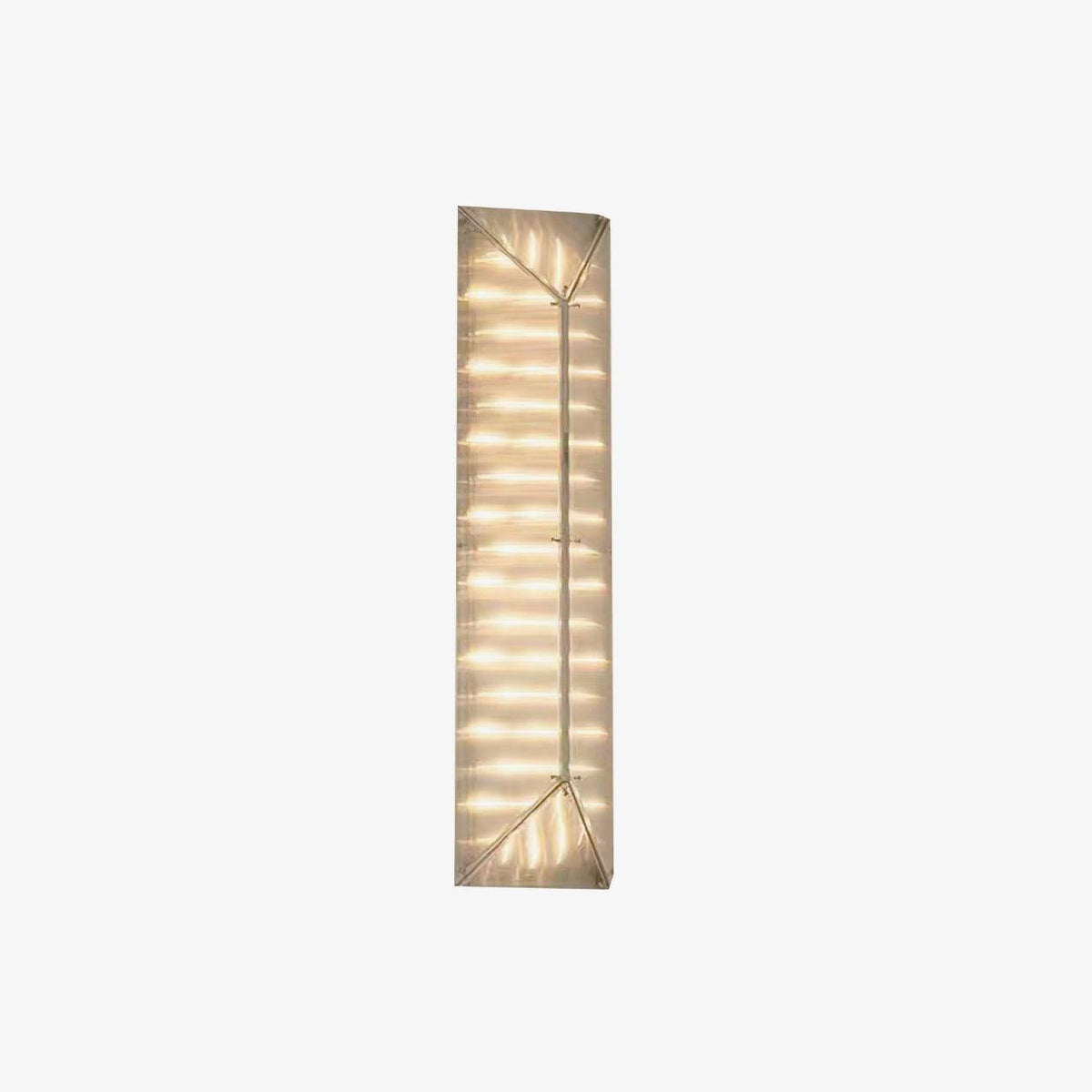 Moderne væglampe i glas med prismedesign