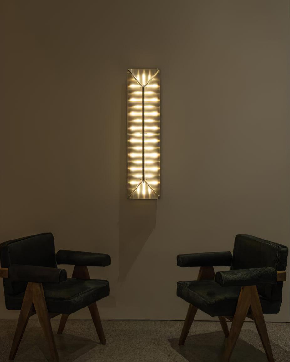 Moderne væglampe i glas med prismedesign