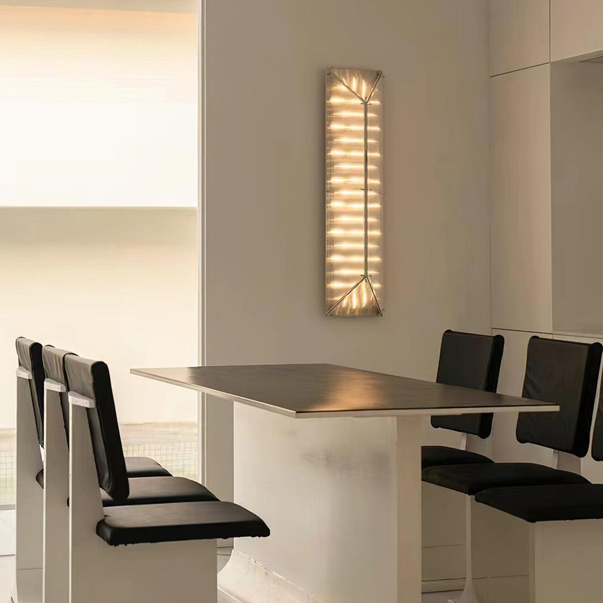 Moderne væglampe i glas med prismedesign