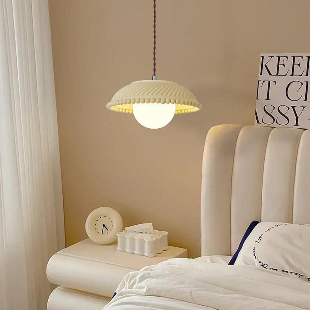 Candeeiro suspenso LED moderno Aria em metal/vidro/resina para sala de estar/escritório/quarto