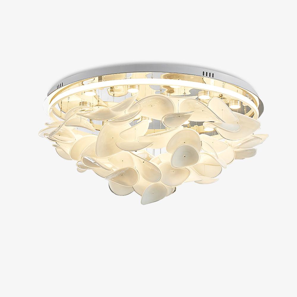 Viraalian fransk loftslampe med blomstermotiv og kronblade til moderne hjem