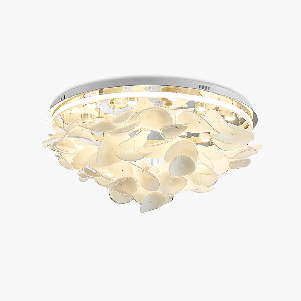 Viraalian fransk loftslampe med blomstermotiv og kronblade til moderne hjem