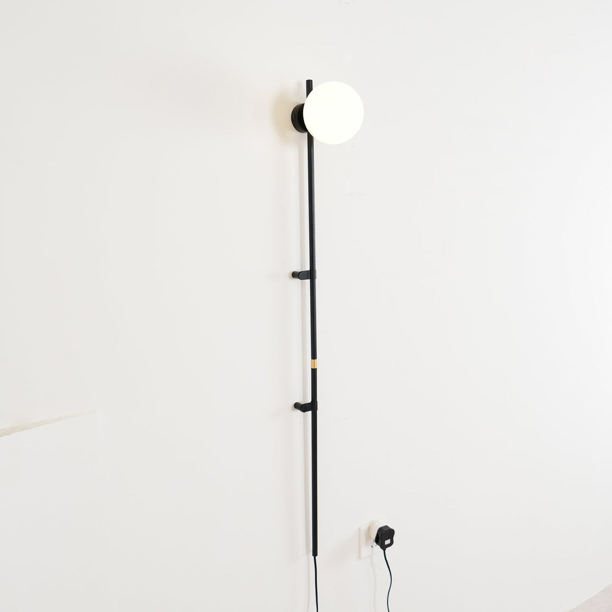 Curaeion moderne minimalistisk plug-in-væglampe i glas
