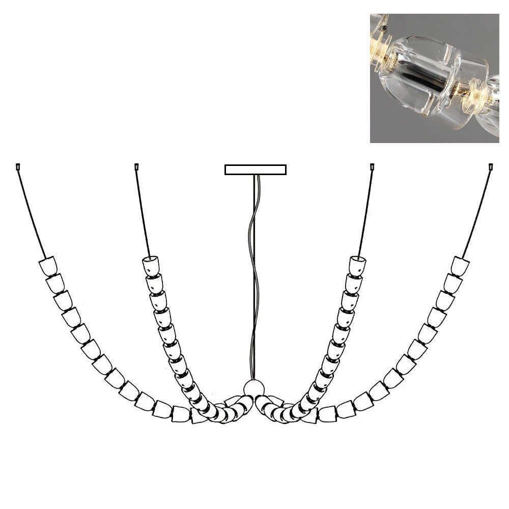Candeeiro de teto LED moderno Vivaryra