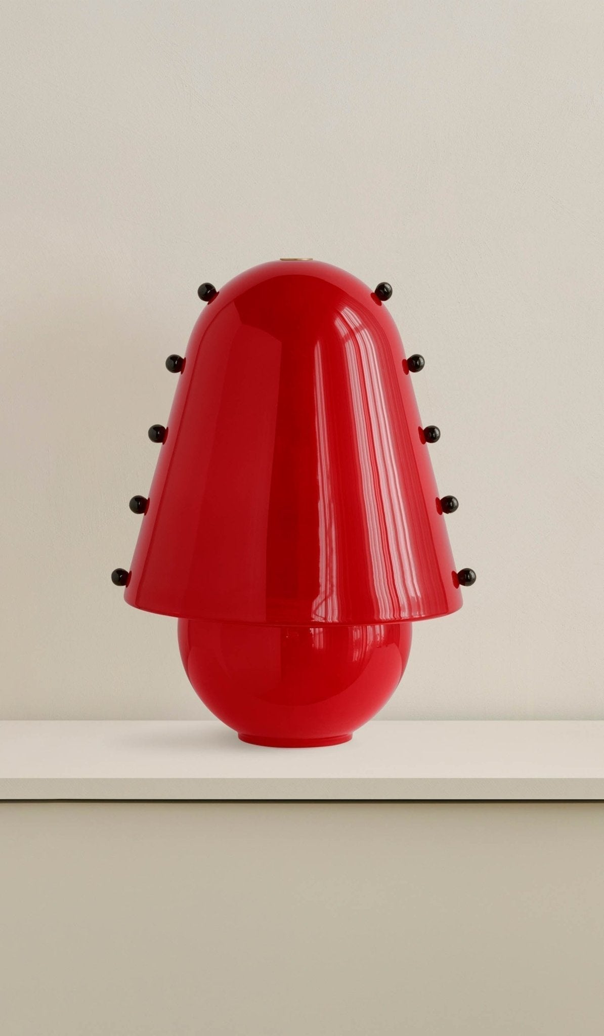 Enzo Candeeiro de mesa contemporâneo em vidro
