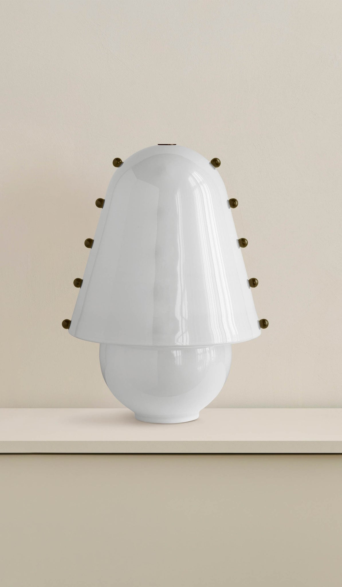 Enzo Candeeiro de mesa contemporâneo em vidro