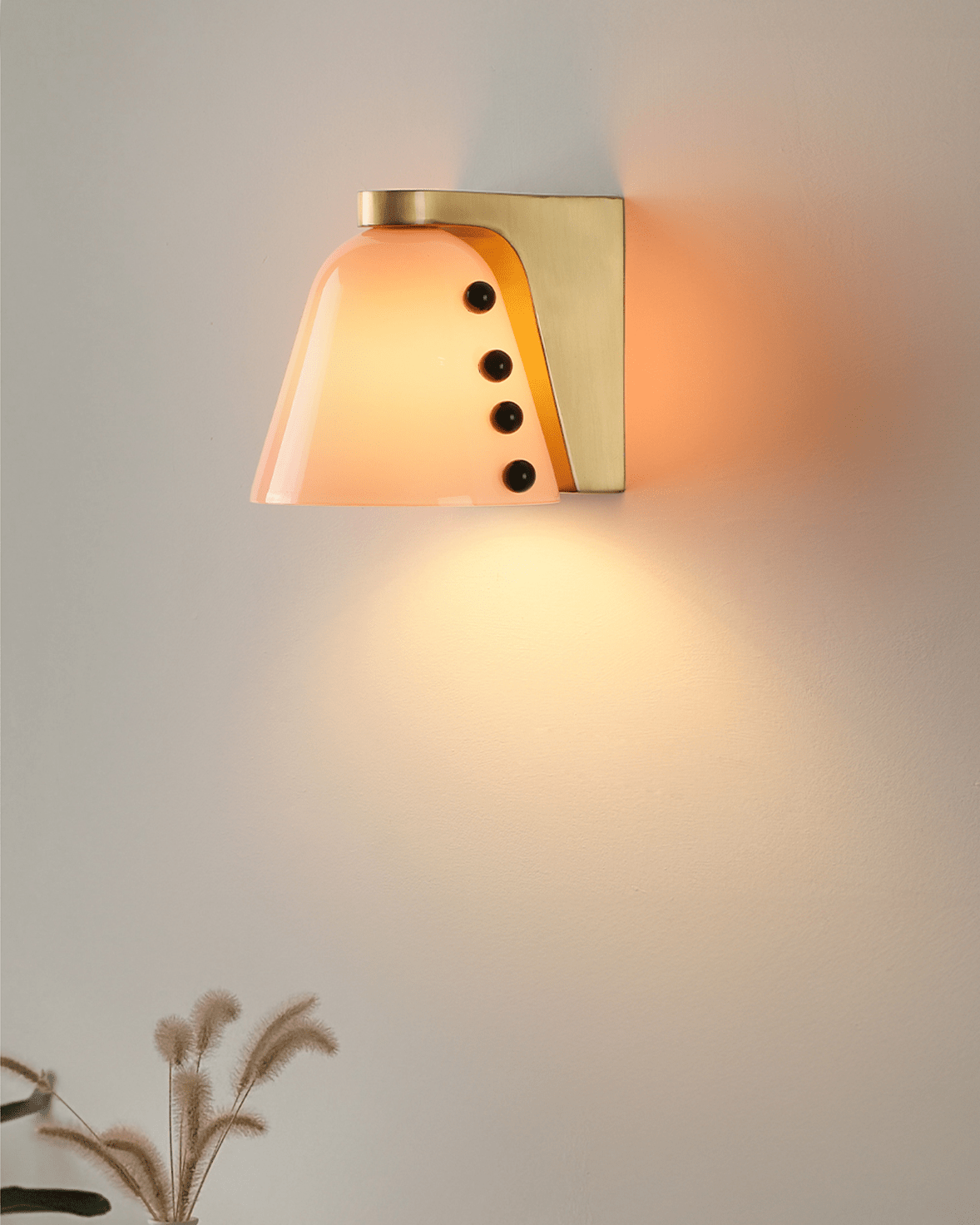 Juden art deco -lasiseinävalaisin