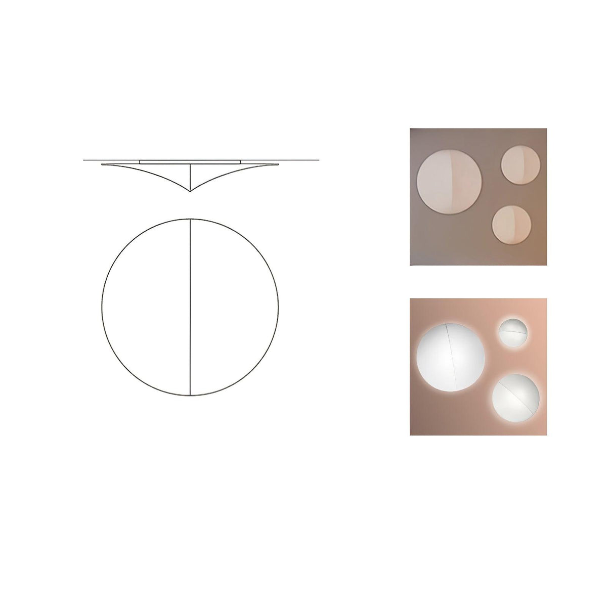 Linivelia minimalistinen kangasseinävalaisin