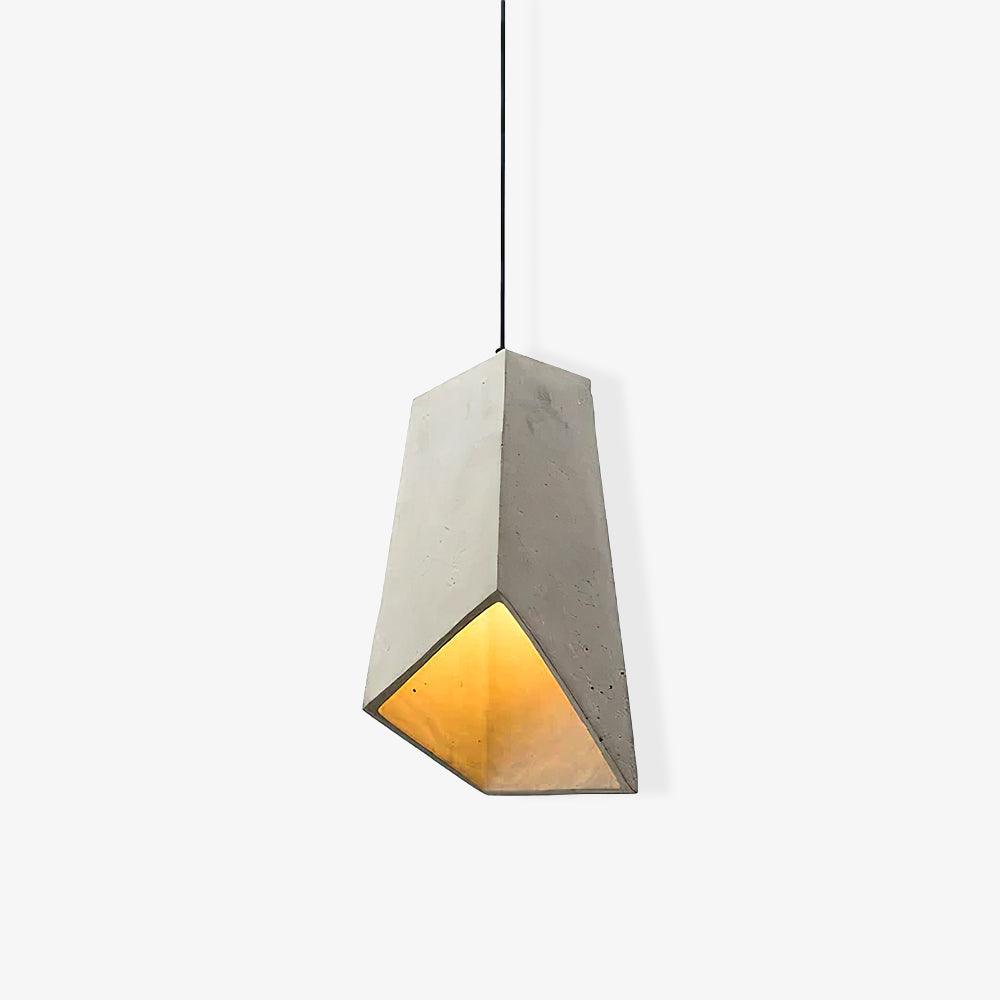 Candeeiro suspenso industrial Geo em cimento