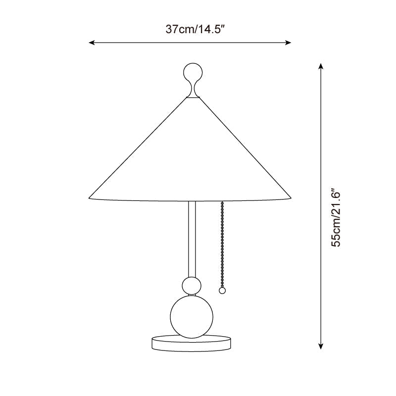 Claudette-bordlampe