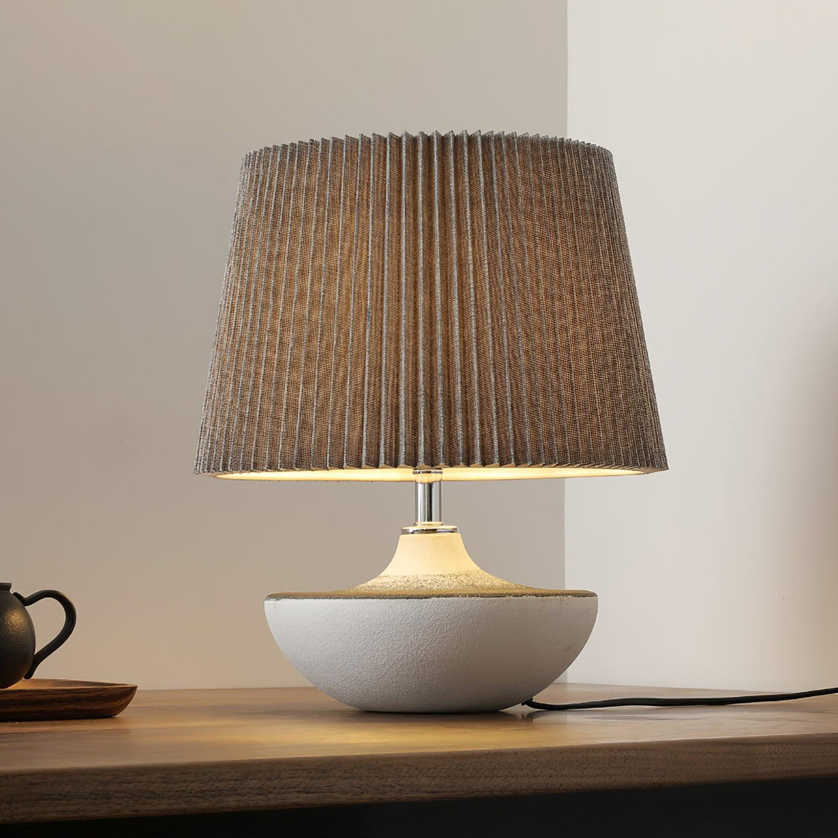 Oasis-bordlampe i stof