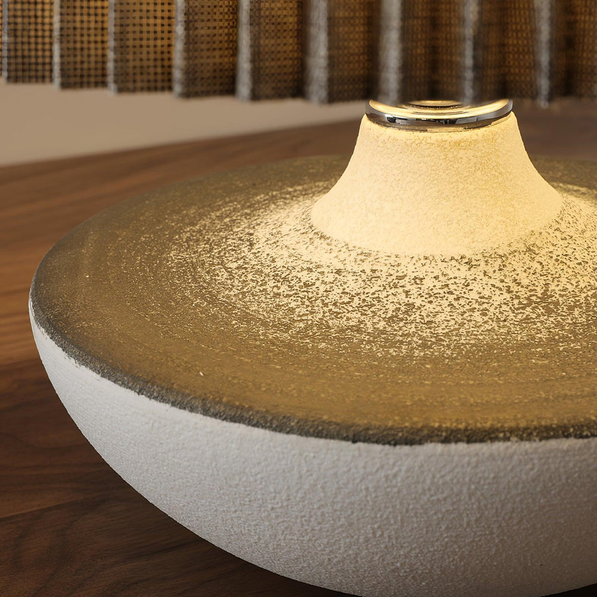 Oasis-bordlampe i stof