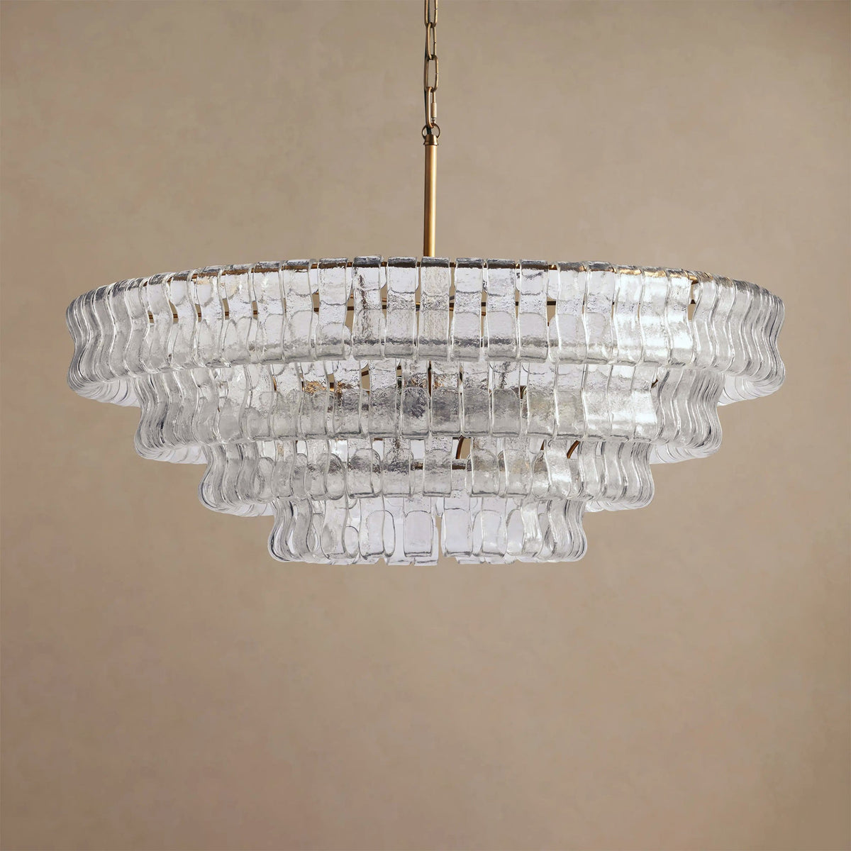 Candeeiro de teto de lustre redondo Venetia