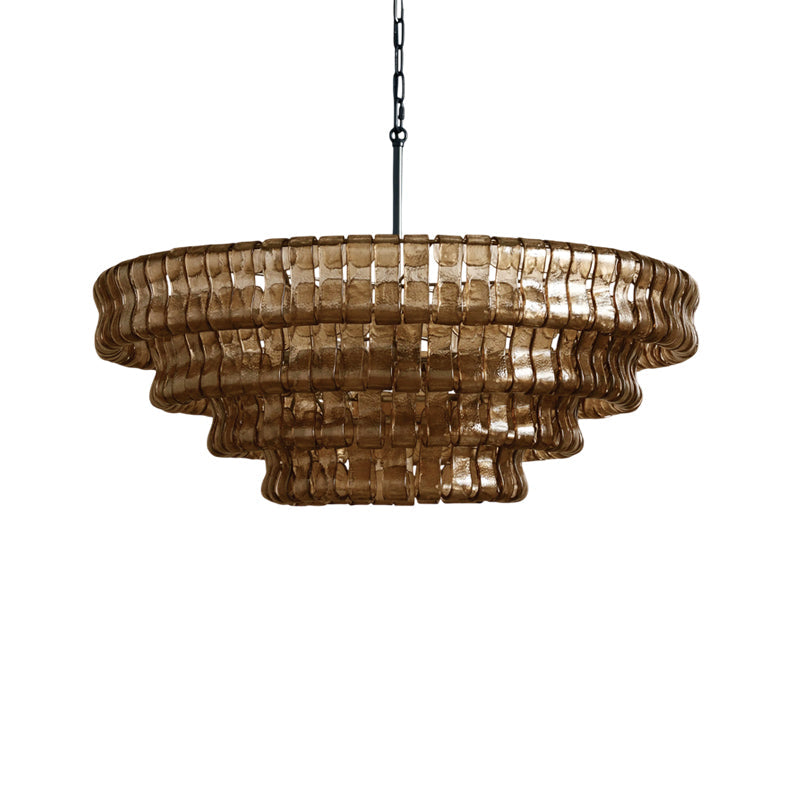 Candeeiro de teto de lustre redondo Venetia