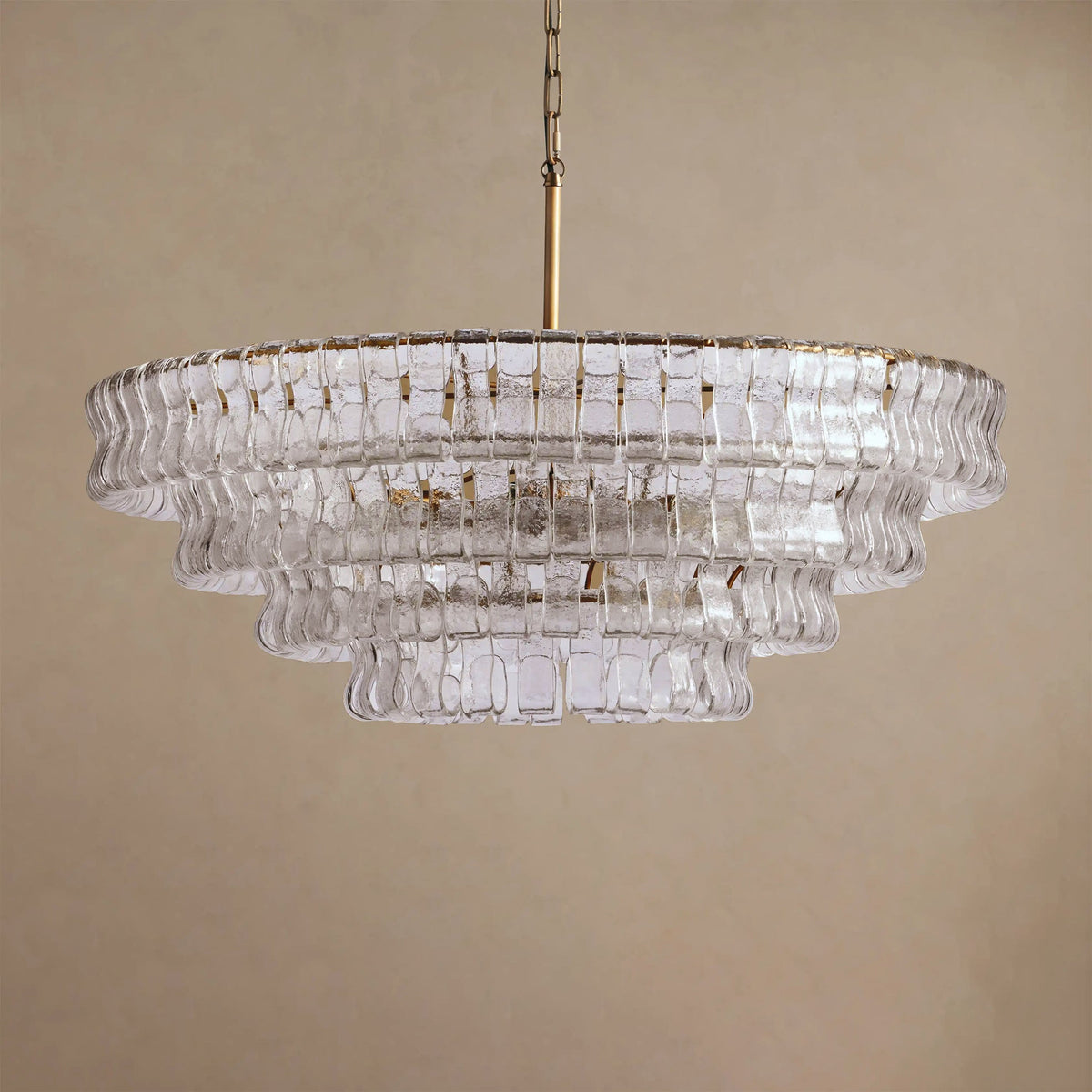 Candeeiro de teto de lustre redondo Venetia
