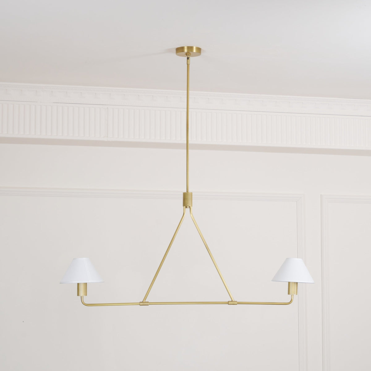 Candelabro de vaso com cúpula cónica, minimalista