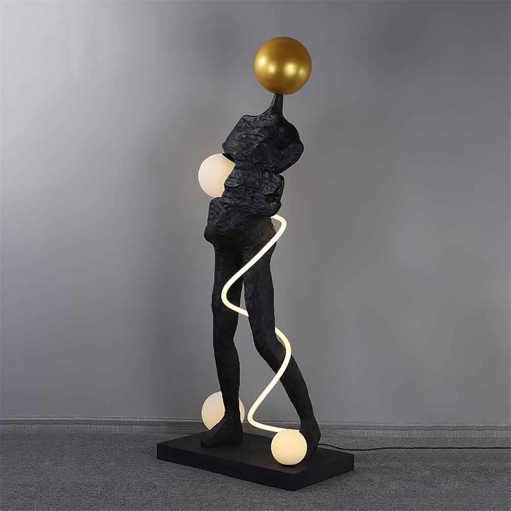 Pulse-skulpturgulvlampe
