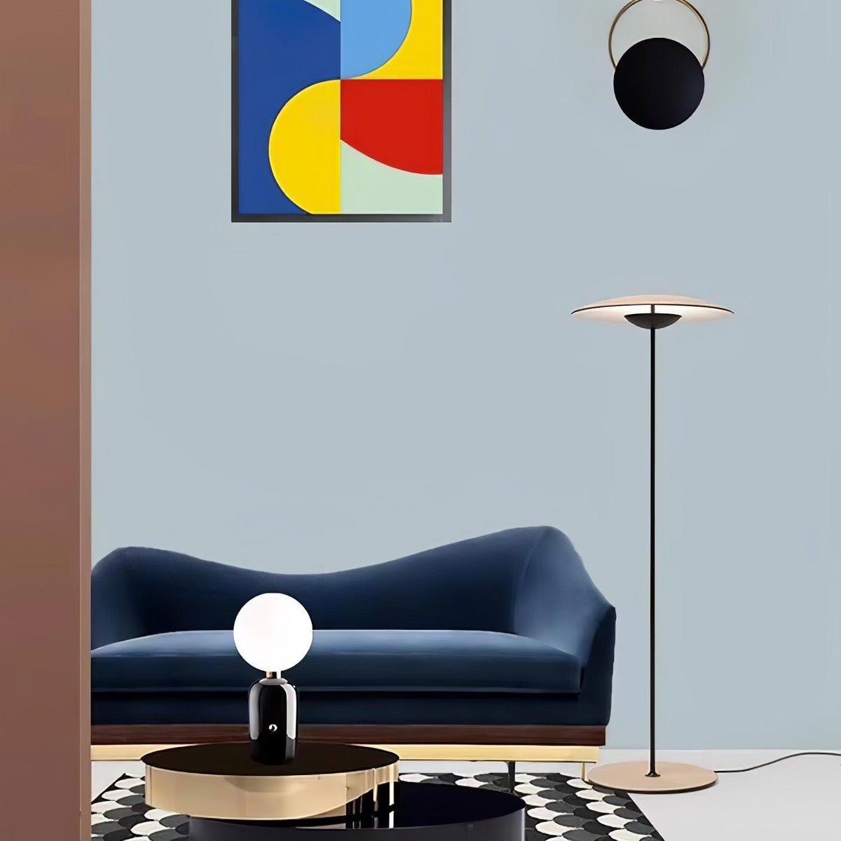 Ferinira minimalistinen alumiinilattiavalaisin