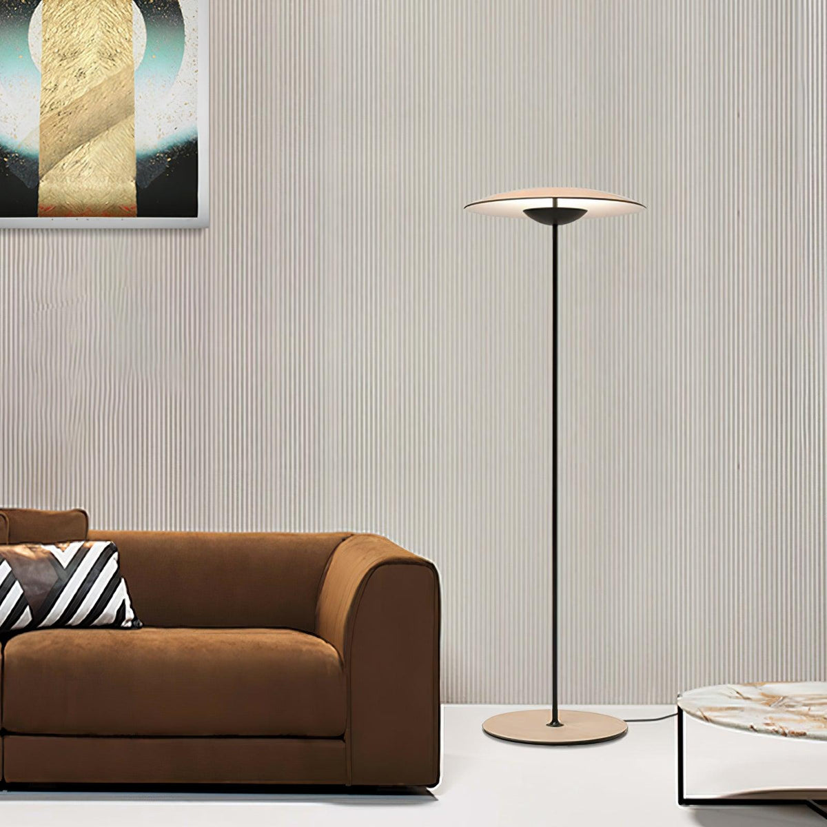 Ferinira minimalistinen alumiinilattiavalaisin