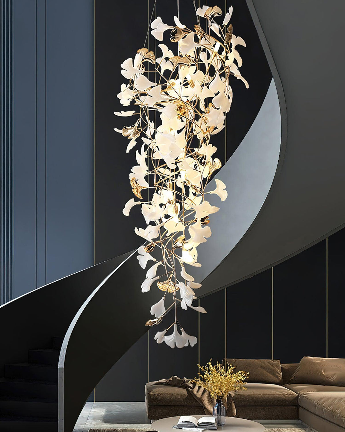 Claire-luksus Gingko-kattokruunu