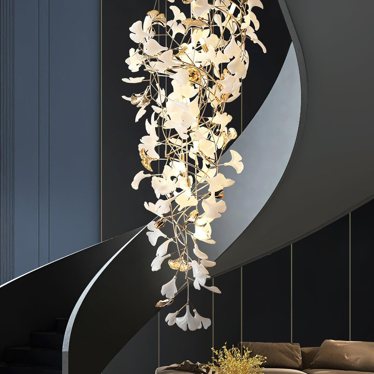 Claire-luksus Gingko-kattokruunu