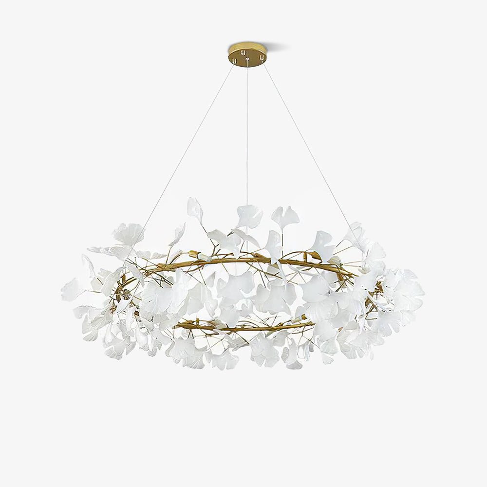 Orelalella ljósakróna með gingko-LED-grein