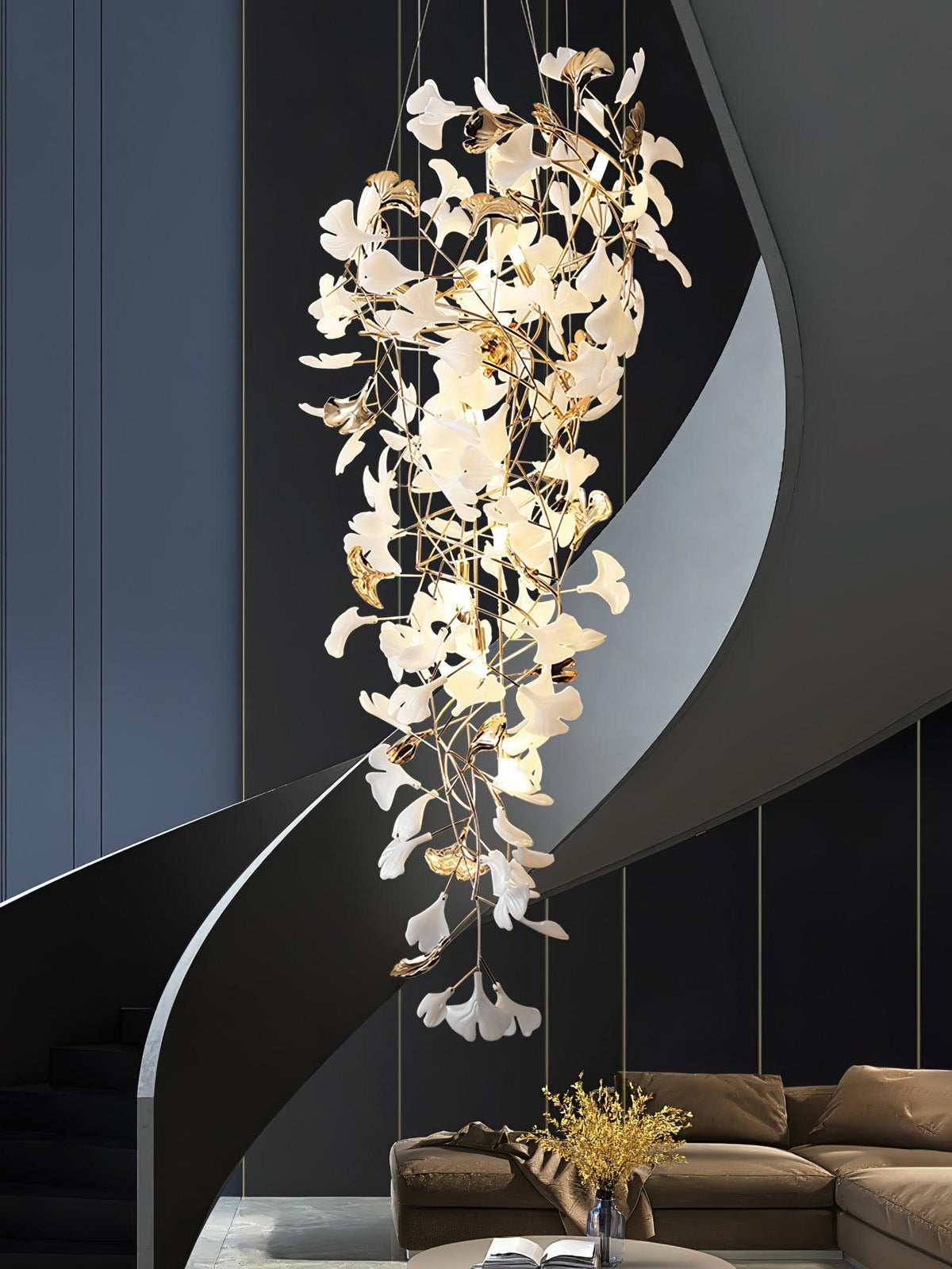 Claire-luksus Gingko-kattokruunu