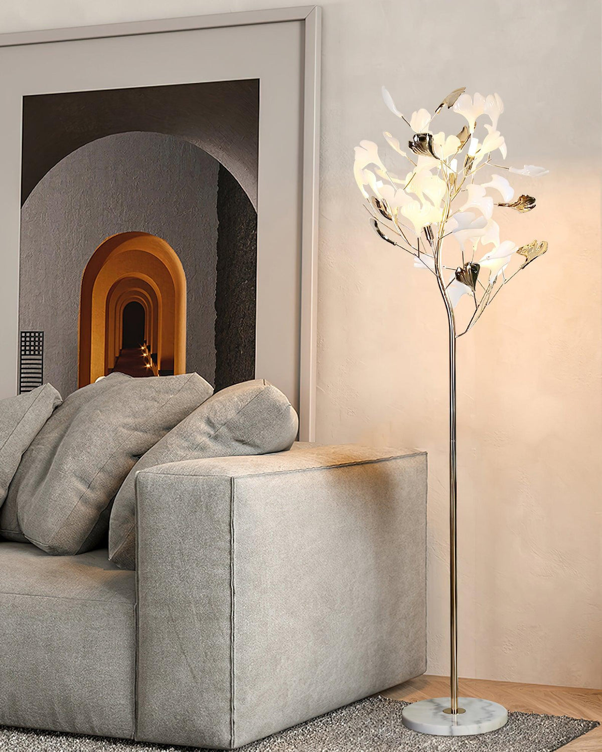 Anoren Lúxus blóma-gólflampi