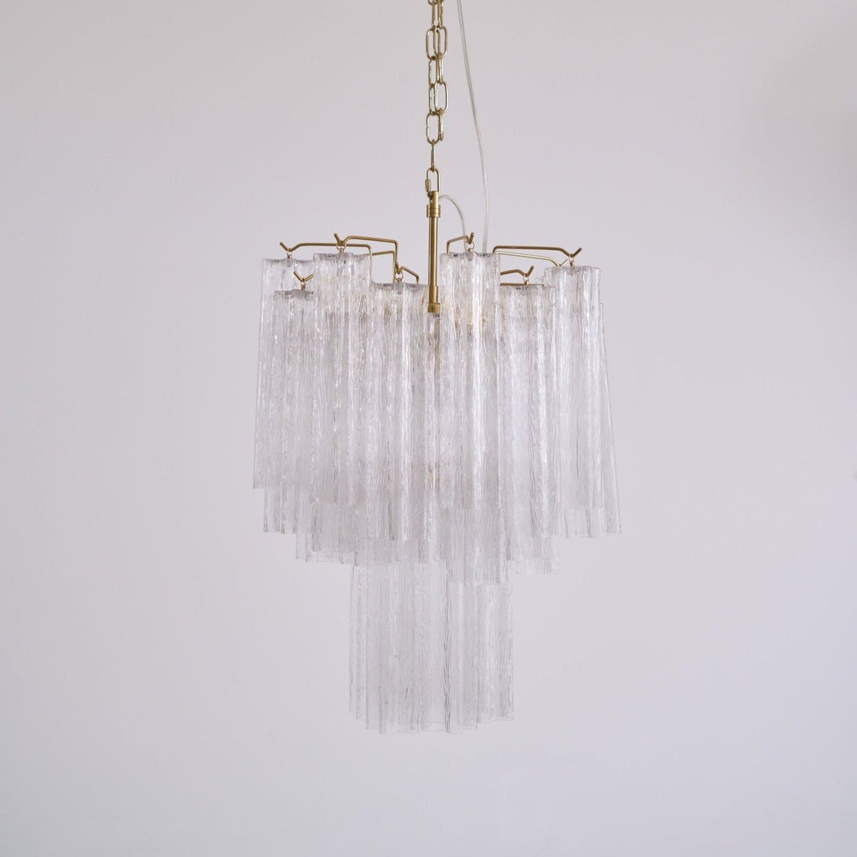 Celorora lysekrone klare Murano-glasrør i flere niveauer moderne
