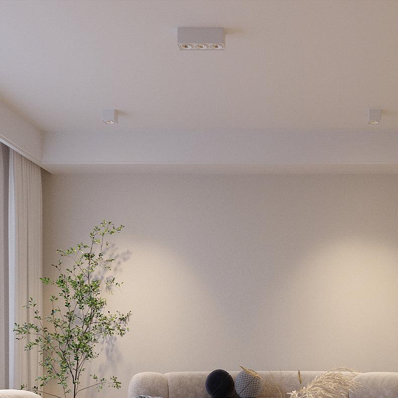 Devely spotlampe til overflademontering med to LED-lyskilder, kantet minimalistisk
