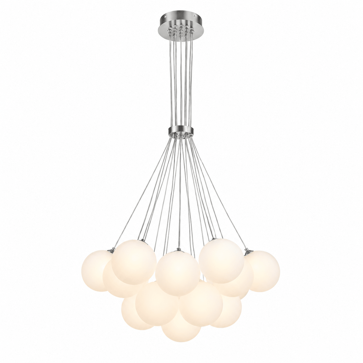 Lustre Velly com bolhas de bolas de vidro