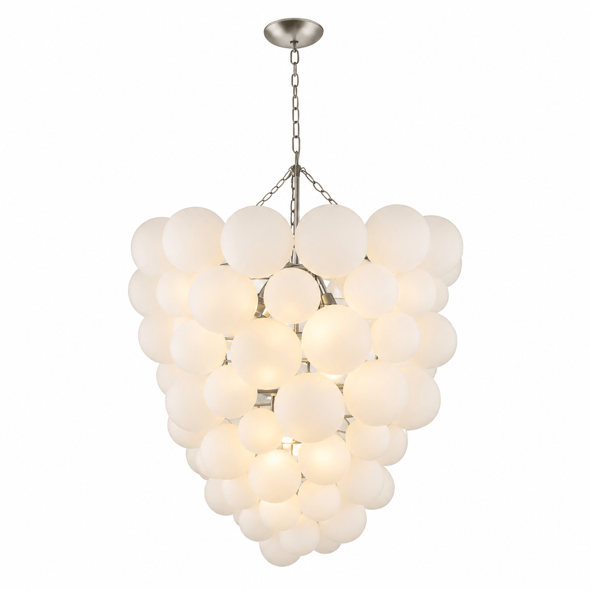Lustre Velly com bolhas de bolas de vidro