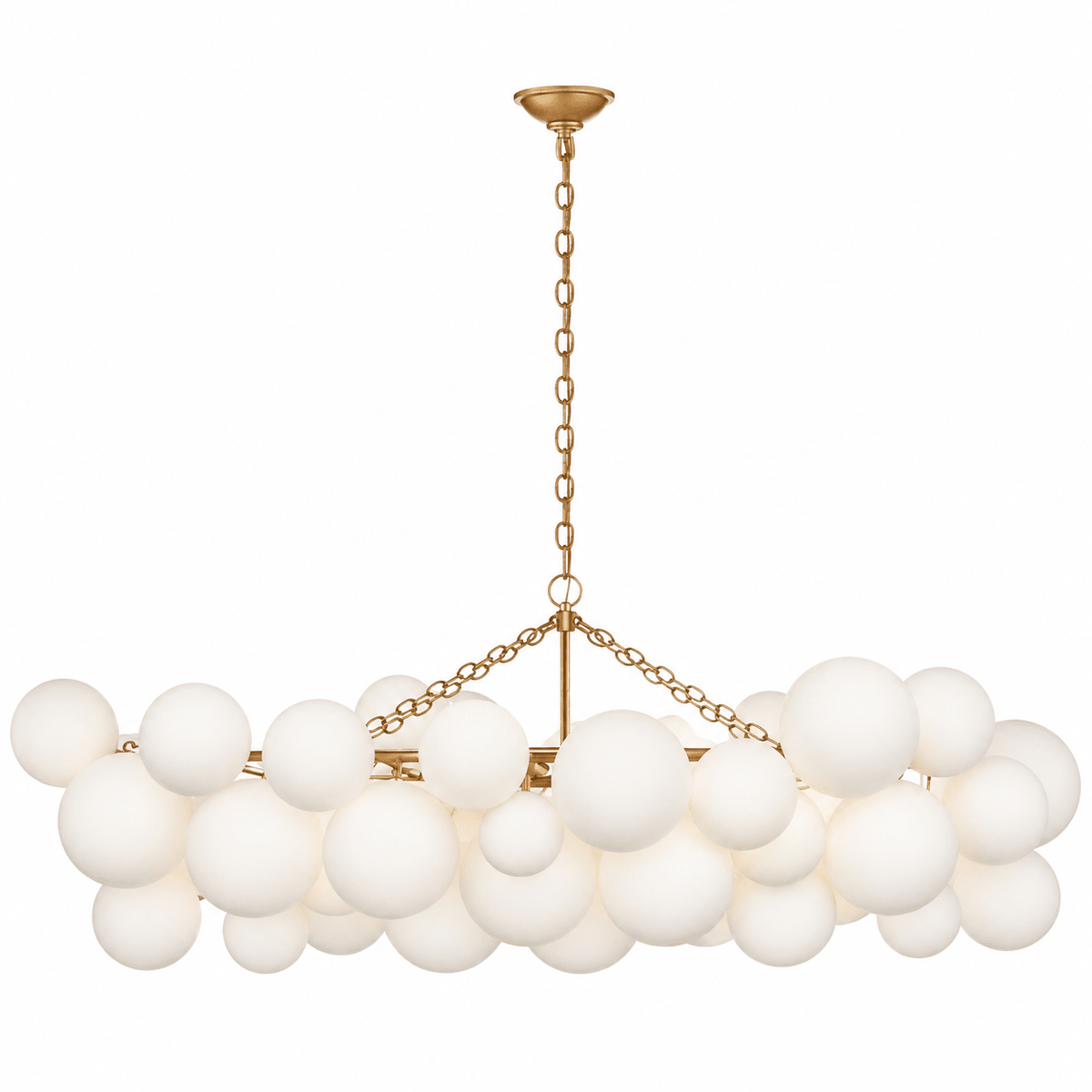 Lustre Velly com bolhas de bolas de vidro