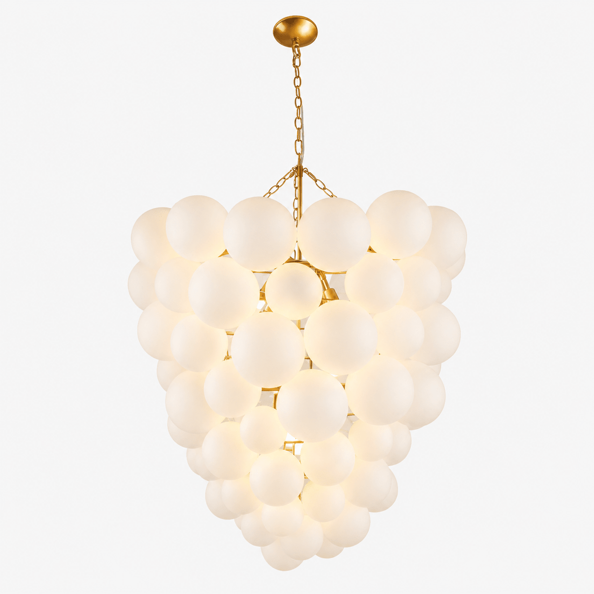Lustre Velly com bolhas de bolas de vidro